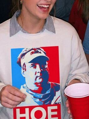 Ole Miss Lane Kiffin HOPE funny Univ of Mississippi crewneck sweatshirt White